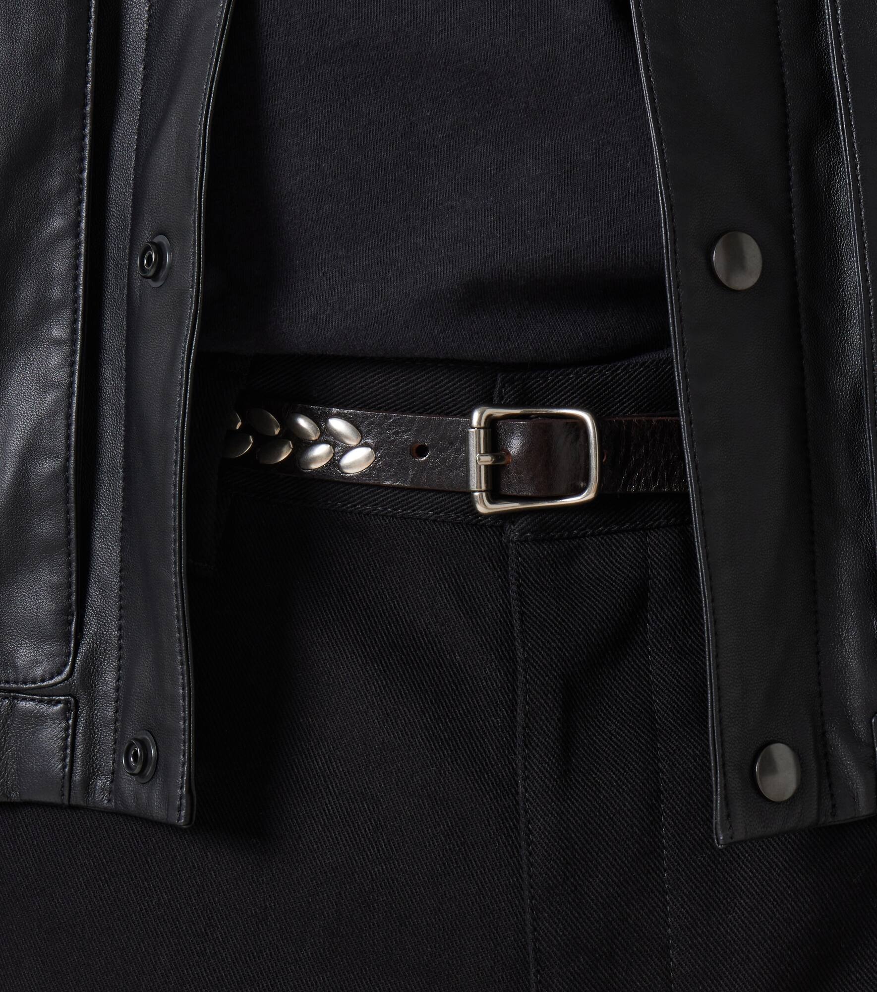 Almond Stud leather belt - 3