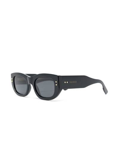 GUCCI rectangle-frame tinted sunglasses outlook