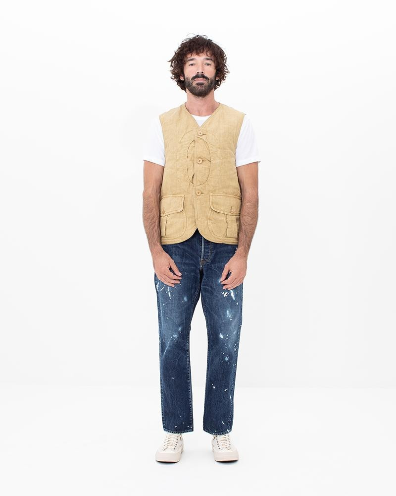 visvim GUSTO DOWN VEST BEIGE outlook