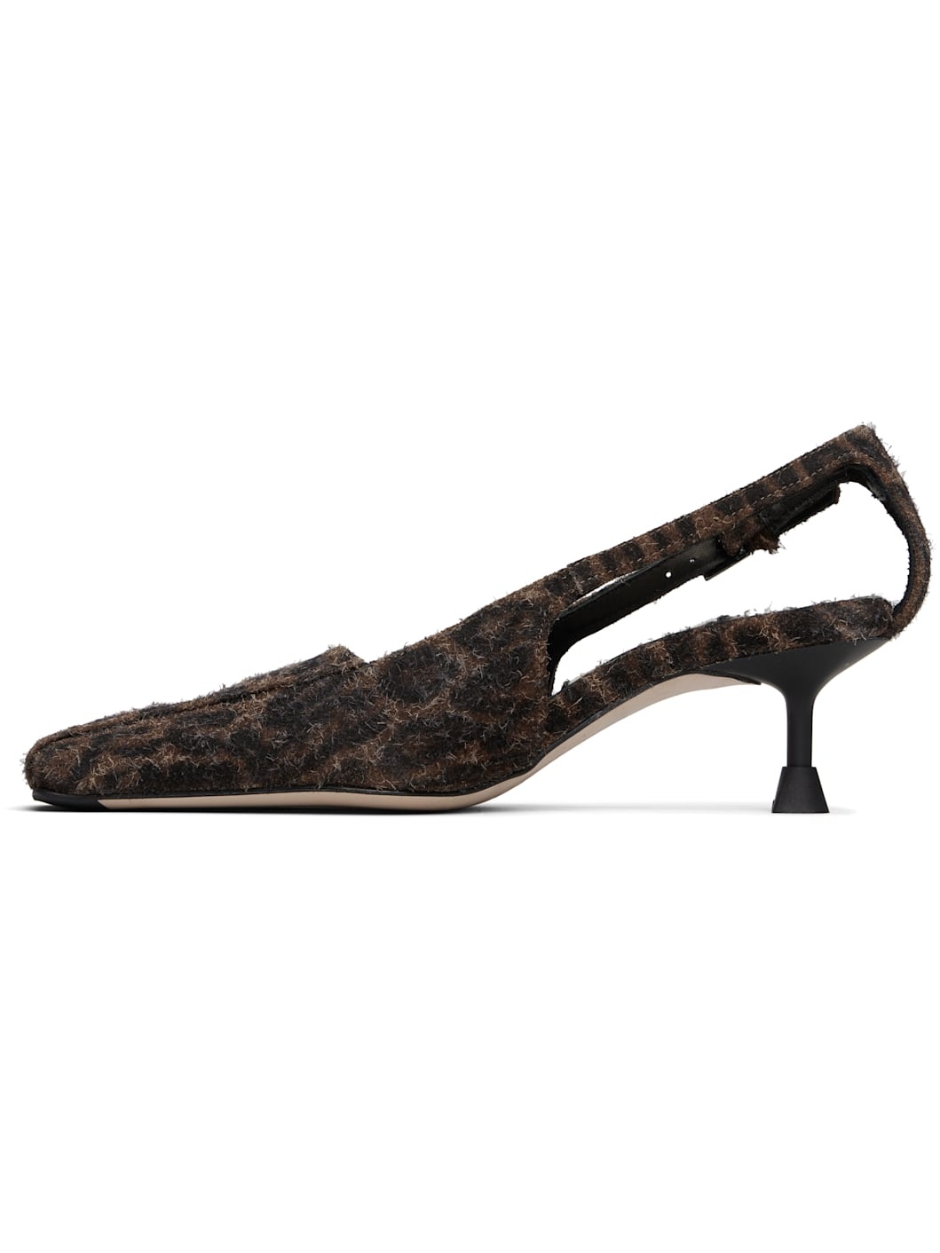 Brown & Black Adal Animal Print Heels - 3