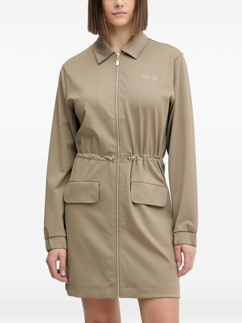 zip-up pocket mini dress 1