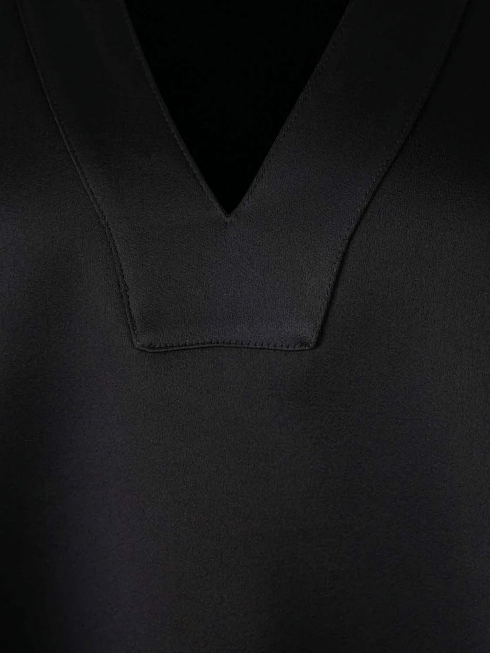 wide-collar satin blouse - 3