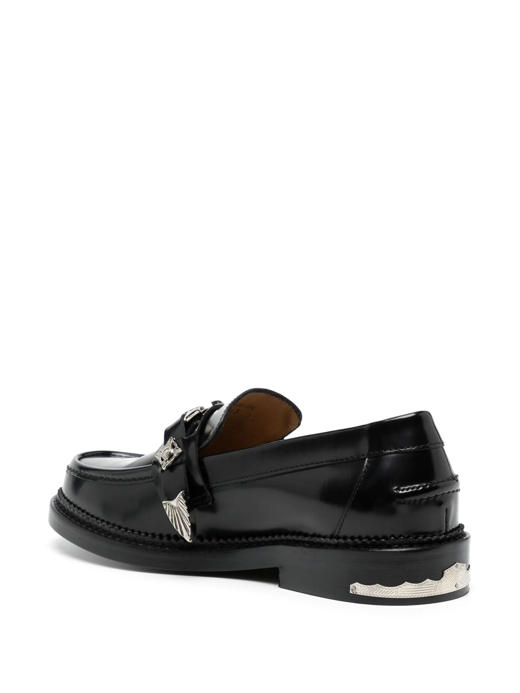 Toga Pulla Round-toe Leather Loafers - 3