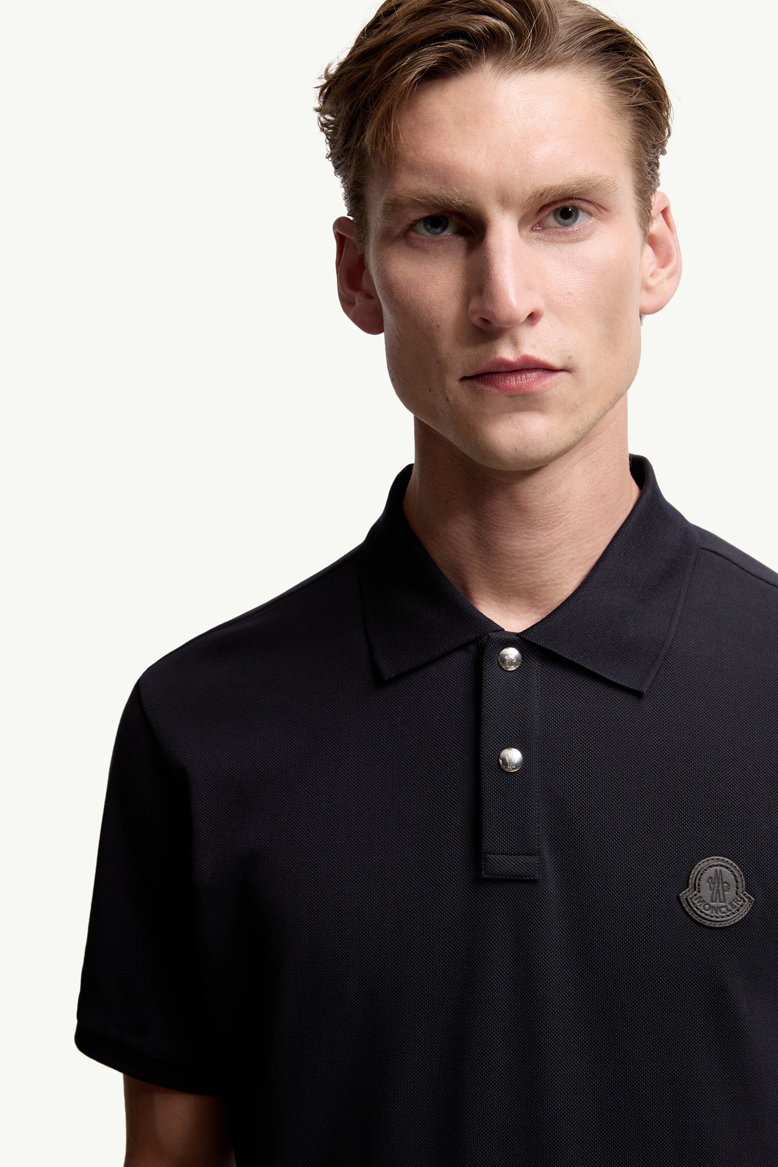 Logo Patch Cotton Piquet Polo Shirt - 6