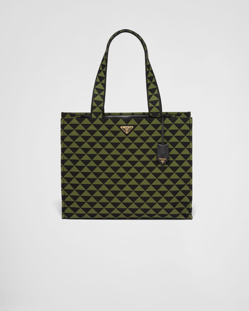 Prada Symbole bag in embroidered fabric 1