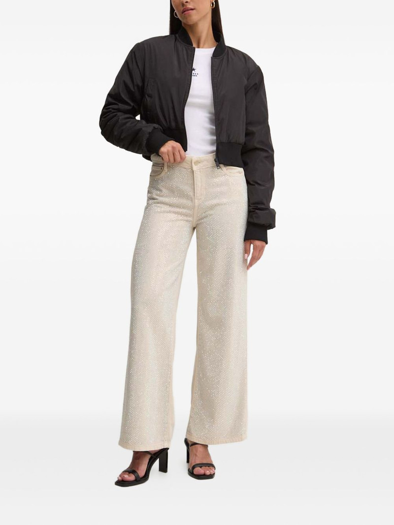 GUESS USA rhinestone embellished jeans outlook