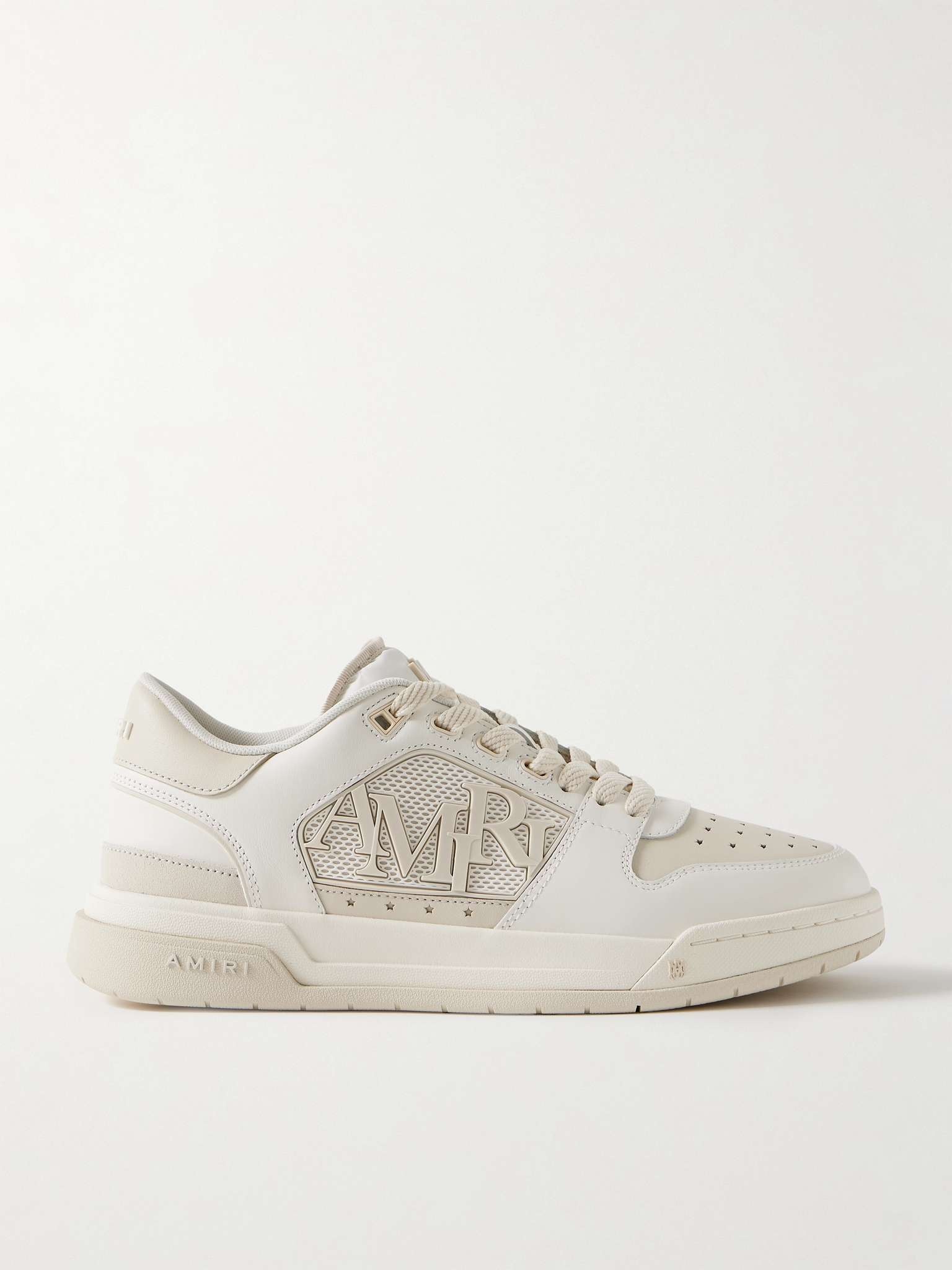 Classic Low Logo-Appliquéd Suede and Rubber-Trimmed Leather Sneakers - 1