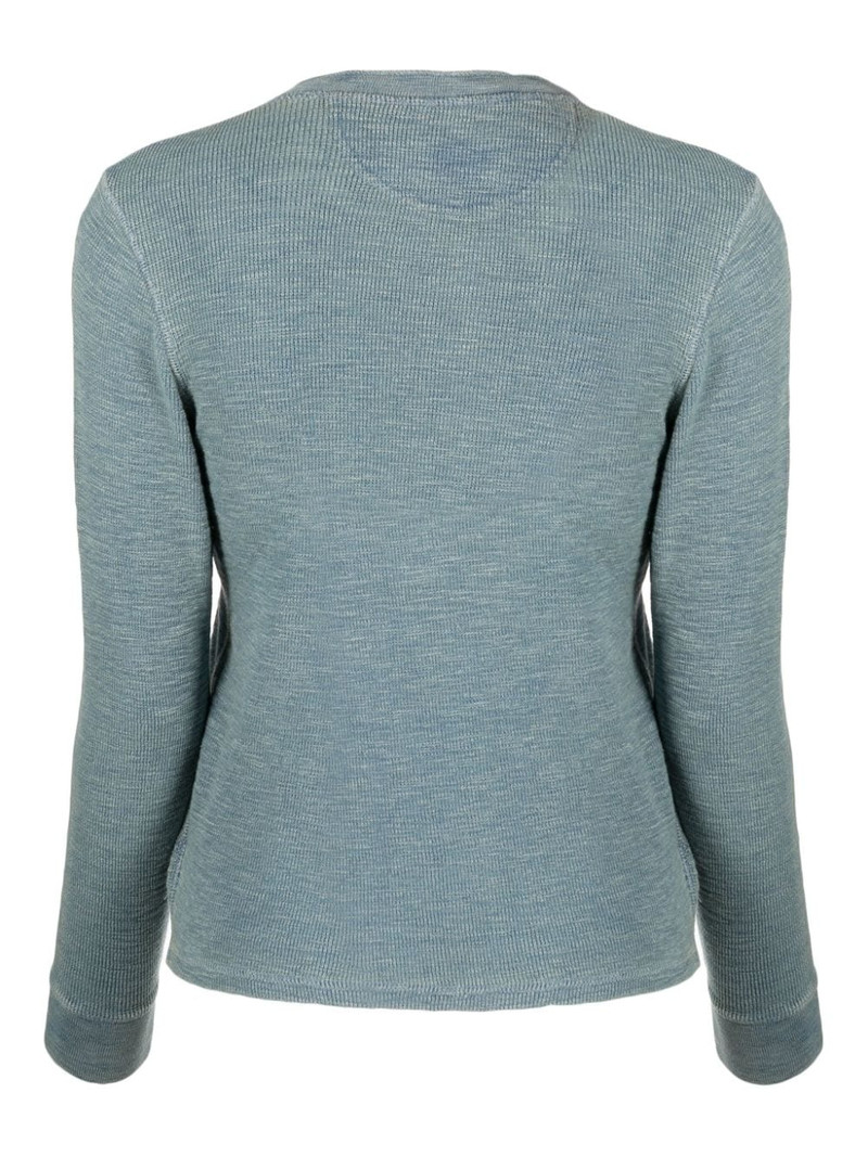 RRL by Ralph Lauren long-sleeved fine-ribbed T-shirt outlook