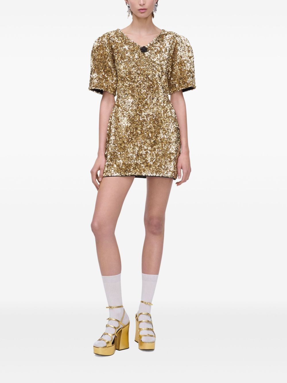 sequin-embellished mini dress - 2