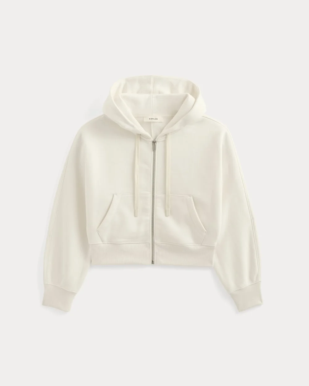 LUXE FLEECE FULL-ZIP CROPPED HOODIE - 1