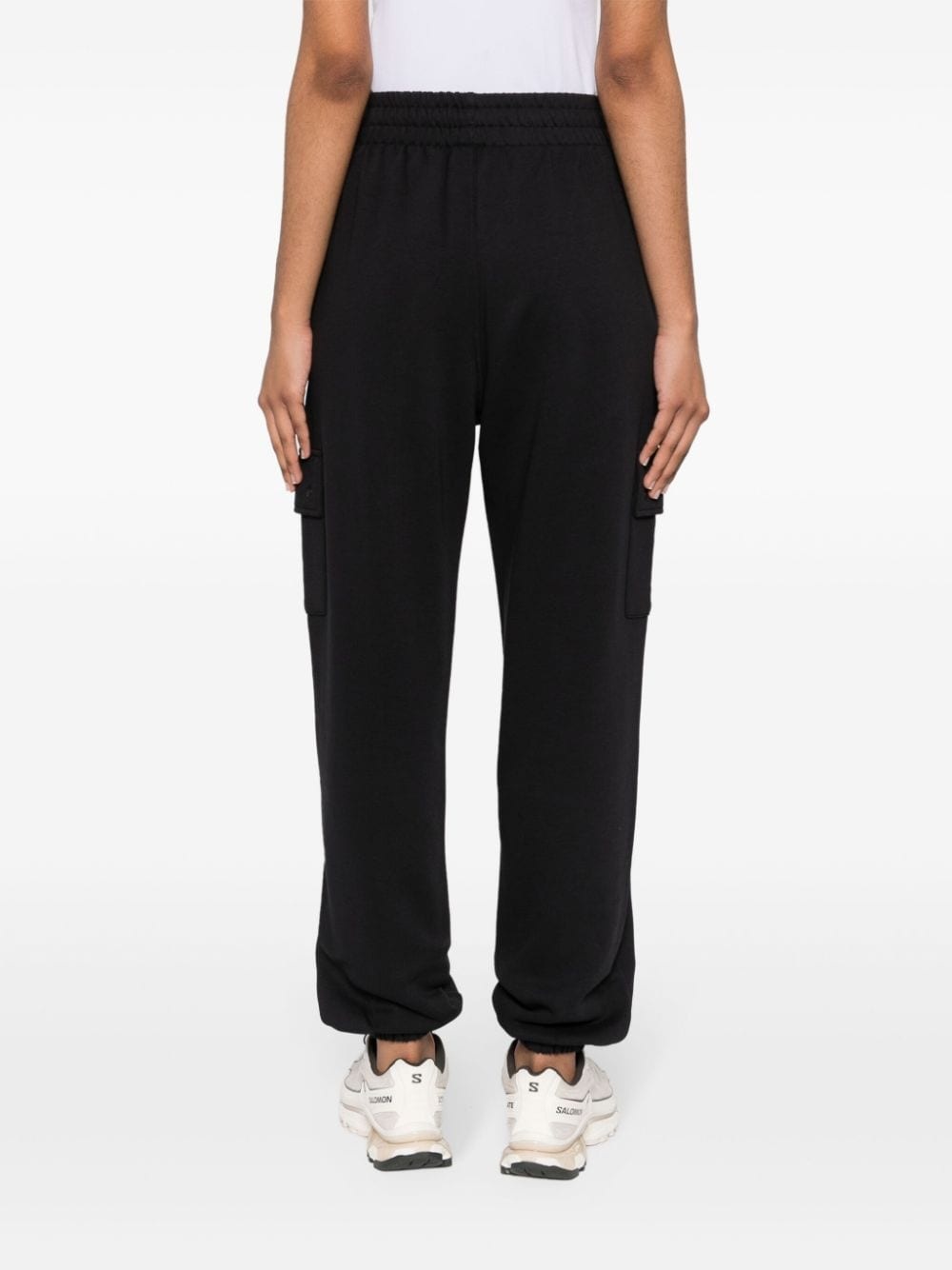 jersey tapered track pants - 4