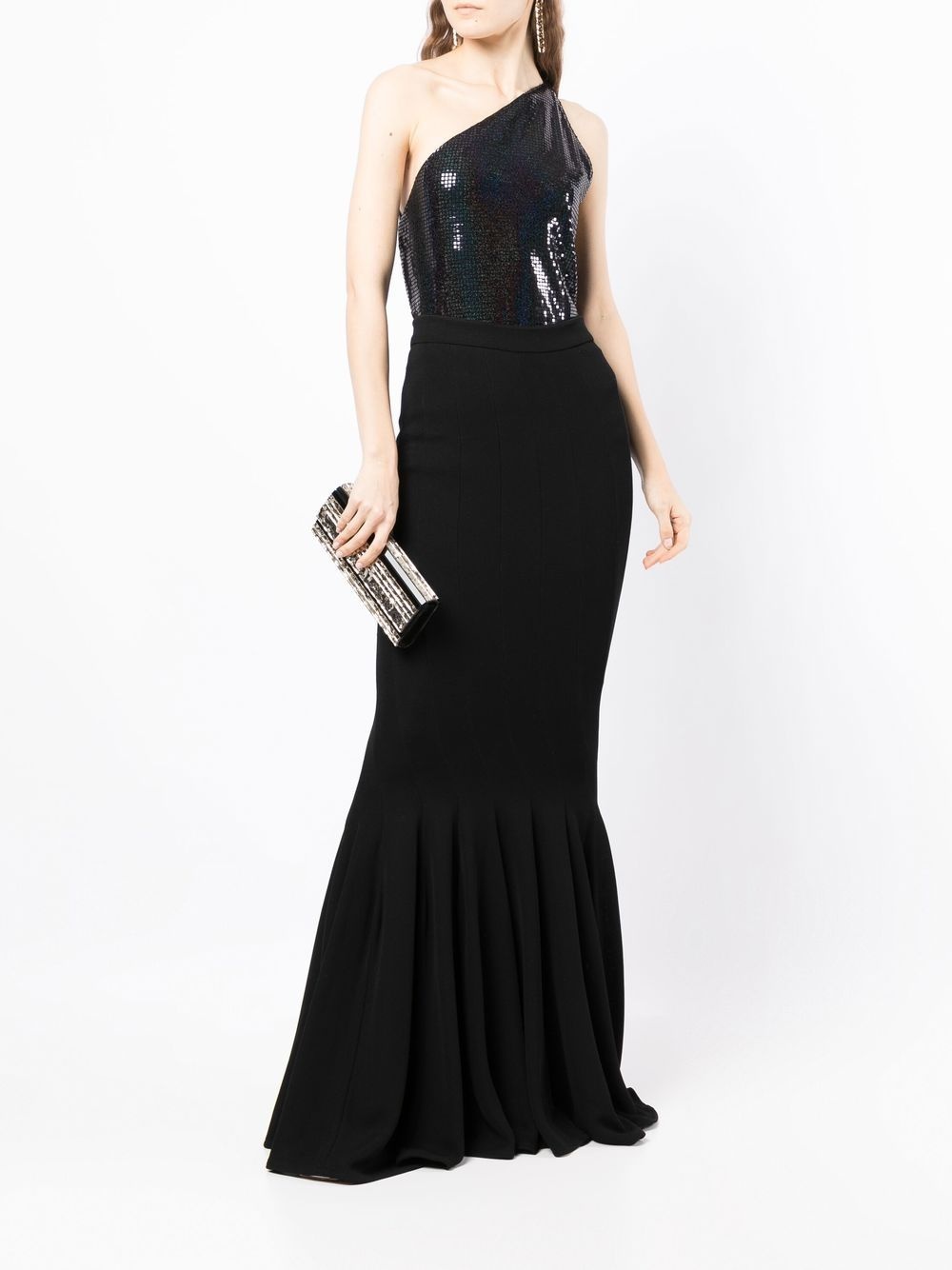 stretch-jersey long mermaid skirt - 2