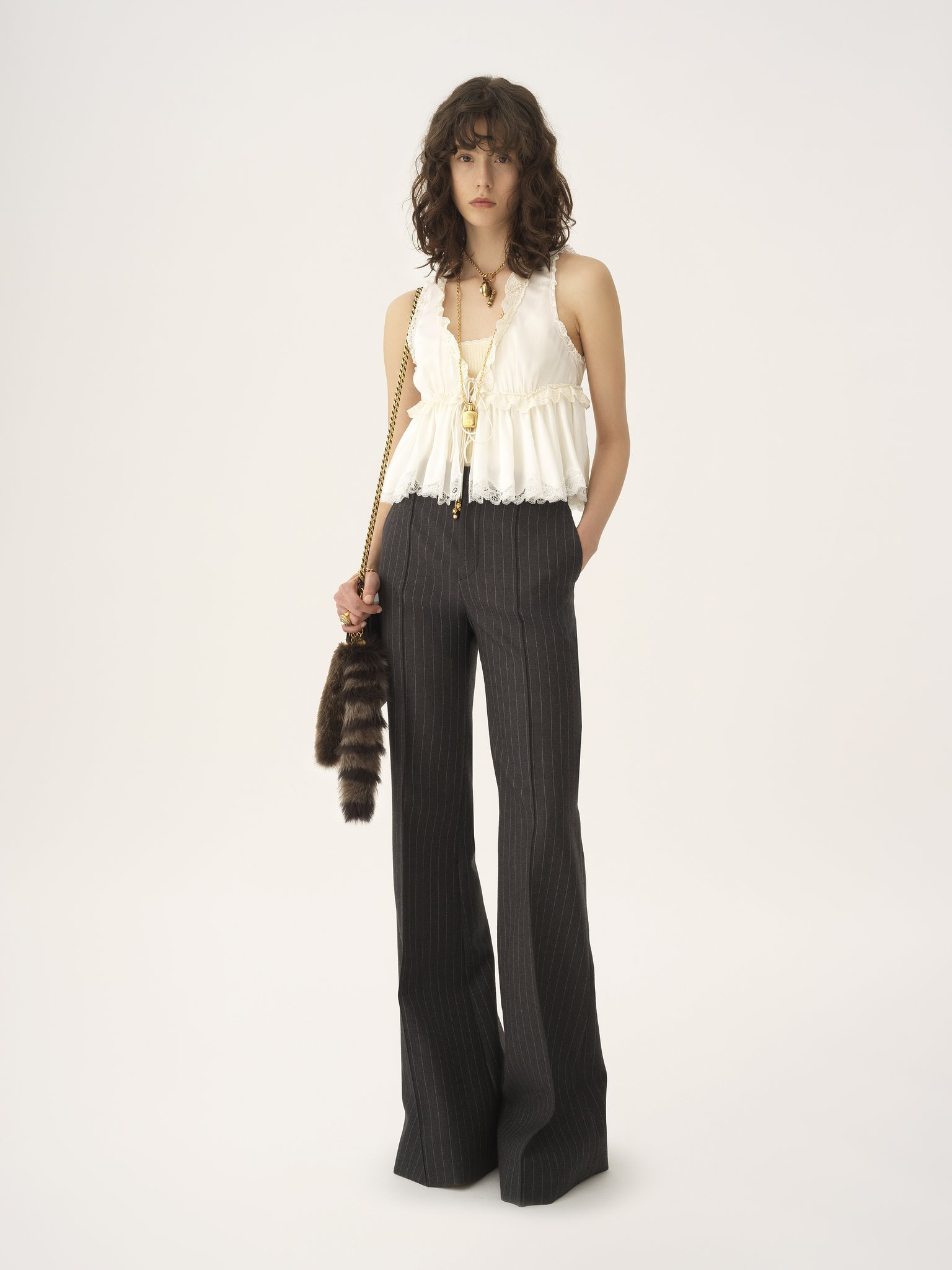 TAILORED BOOTCUT PANTS IN WOOL - 3