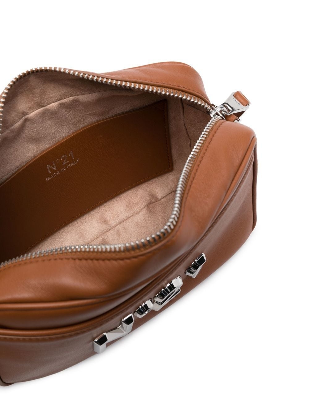 logo-plaque leather crossbody bag - 5