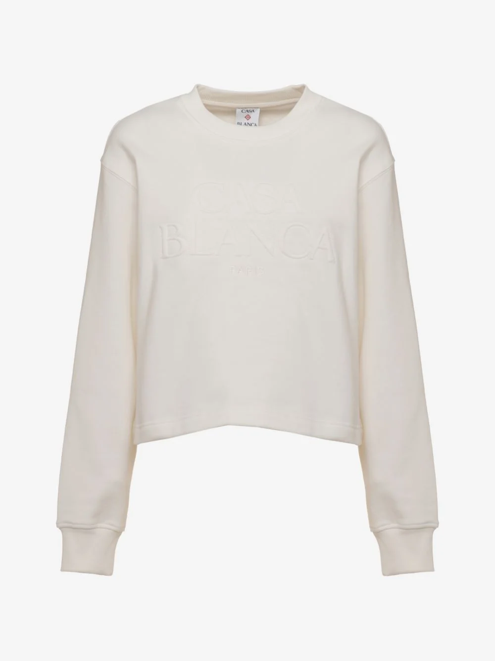 logo-embroidered crew-neck sweater - 1