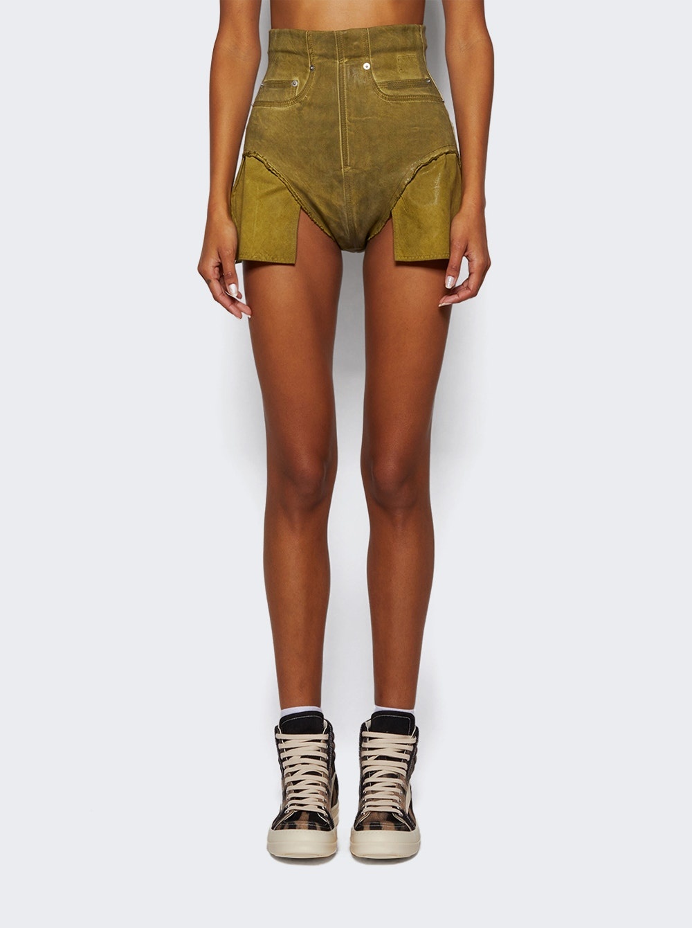 Rick Owens DRKSHDW Dirt Cutoffs Shorts Sage | REVERSIBLE