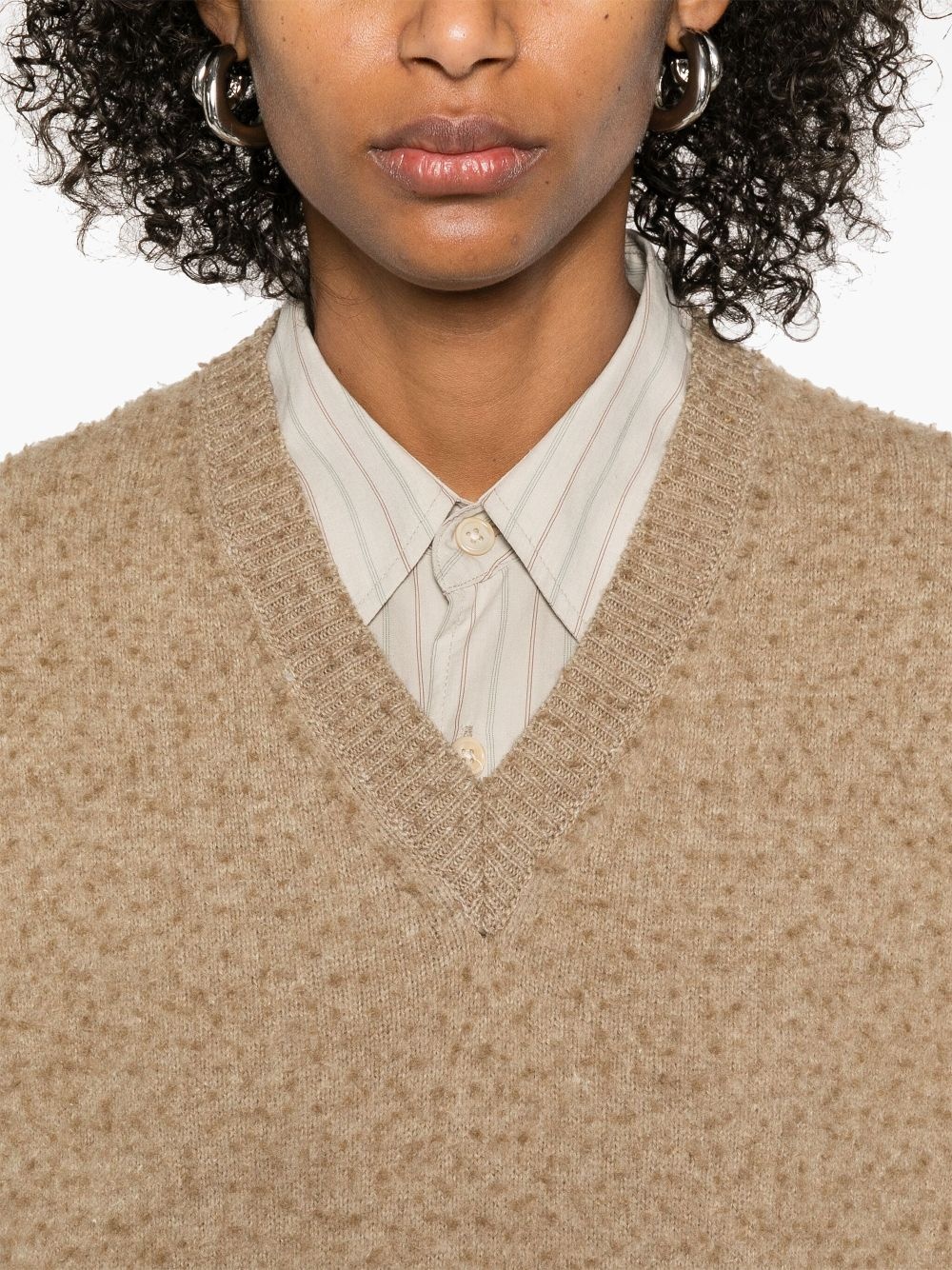 piled-knit vest - 5