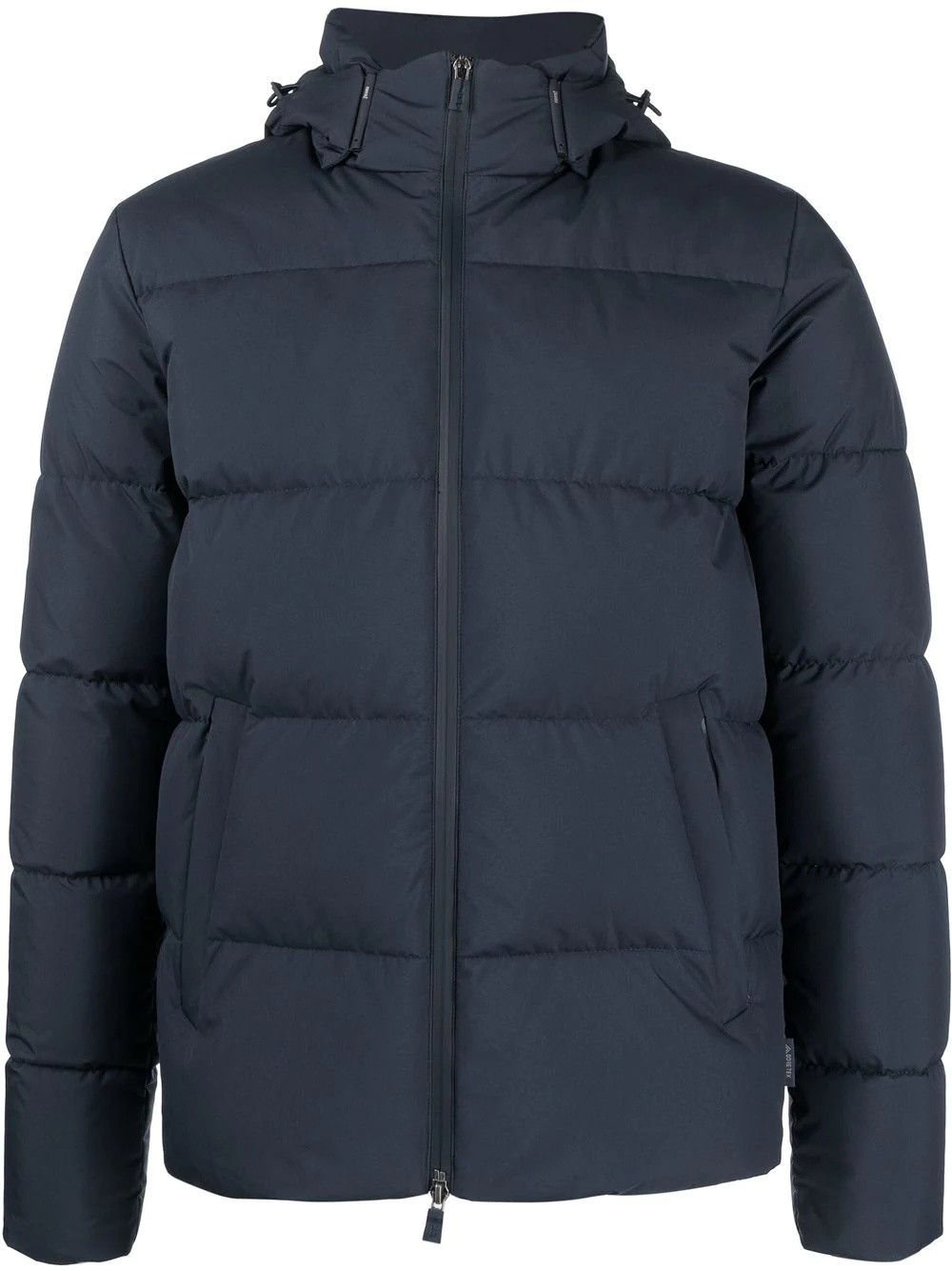 padded zip-up down jacket - 1