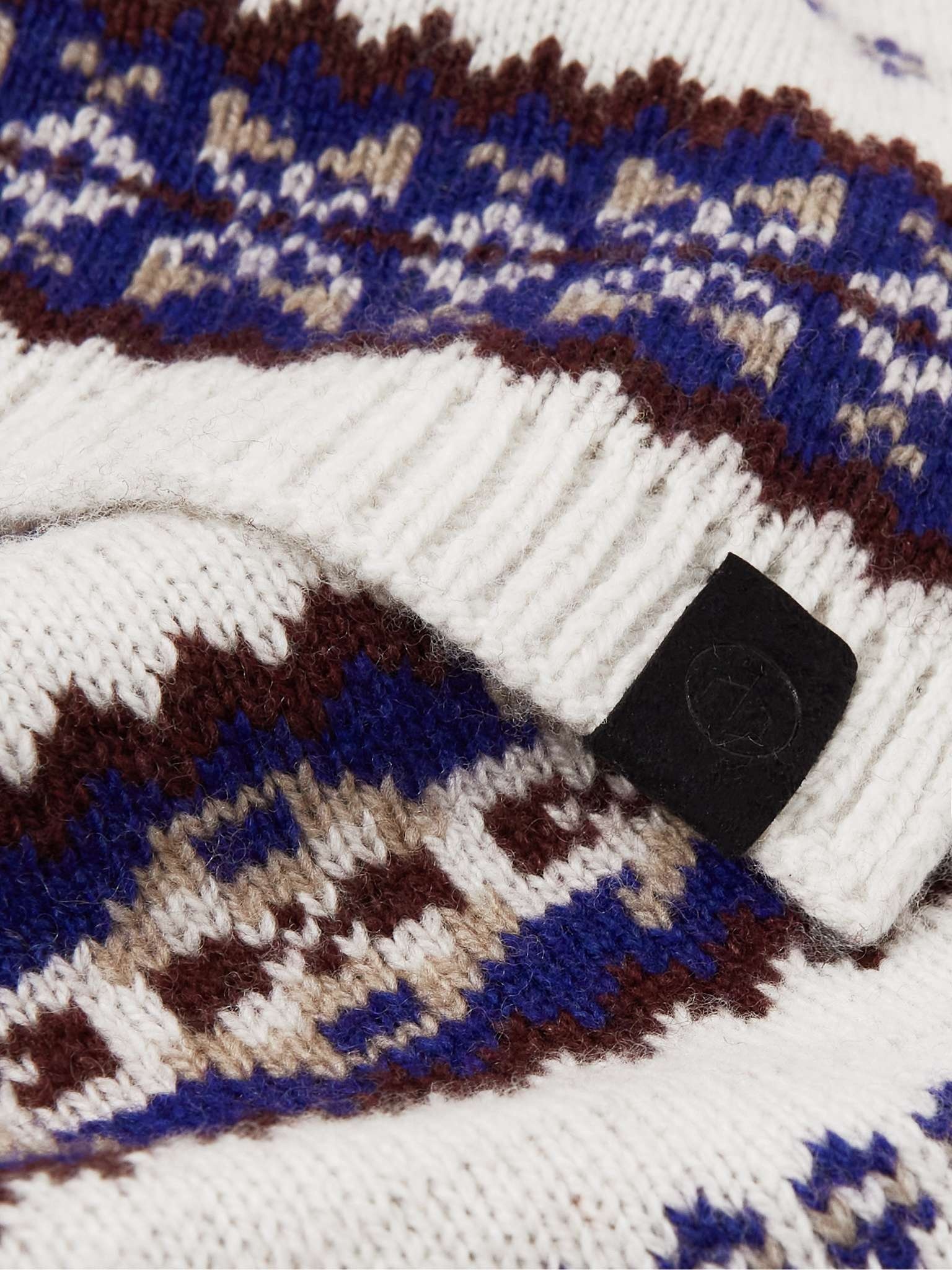 Fair Isle Wool Scarf - 3