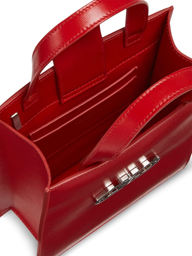 small Double Gancini leather tote bag 6
