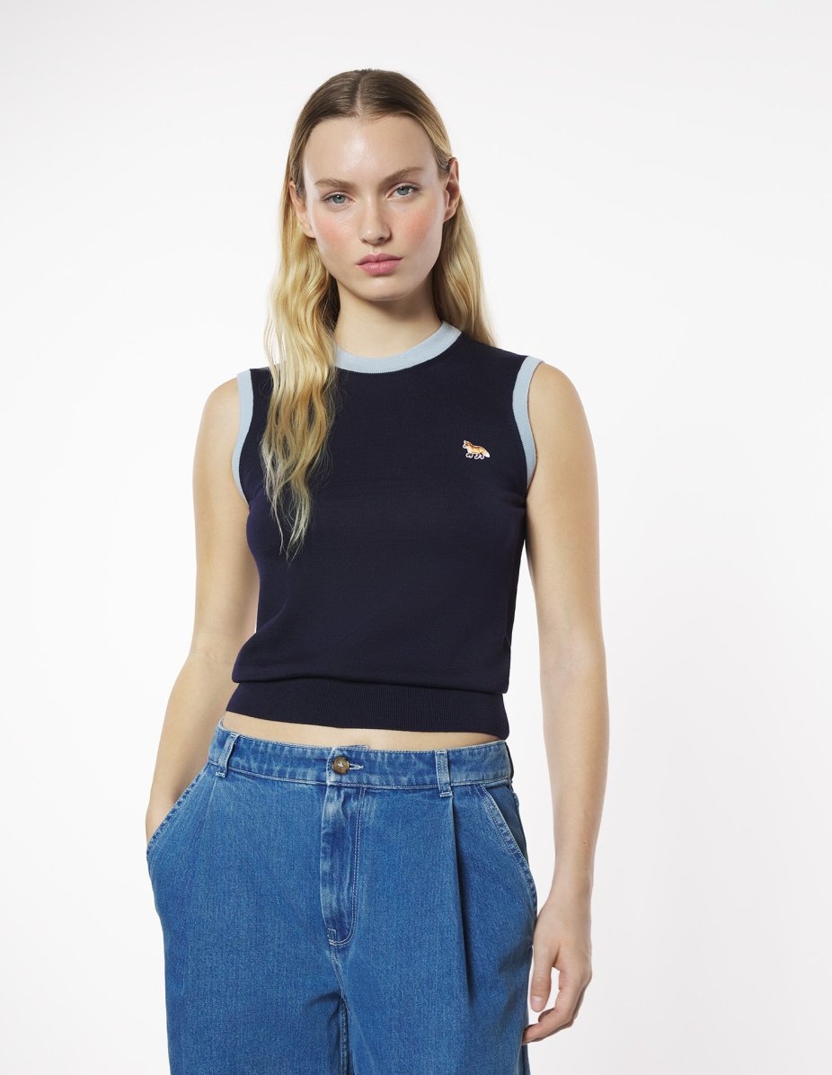BABY FOX PATCH BI-COLOR KNITTED TOP - 3