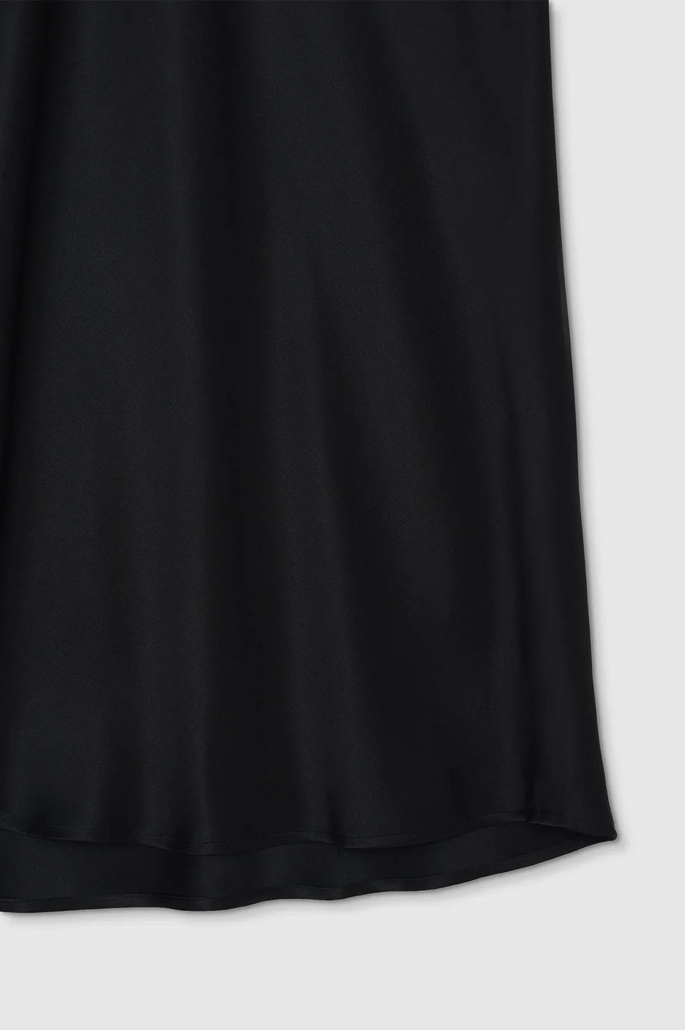 Bar Silk Maxi Skirt - Black - 4