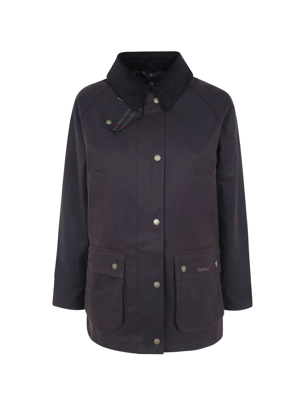 oversized corduroy-collar parka - 1