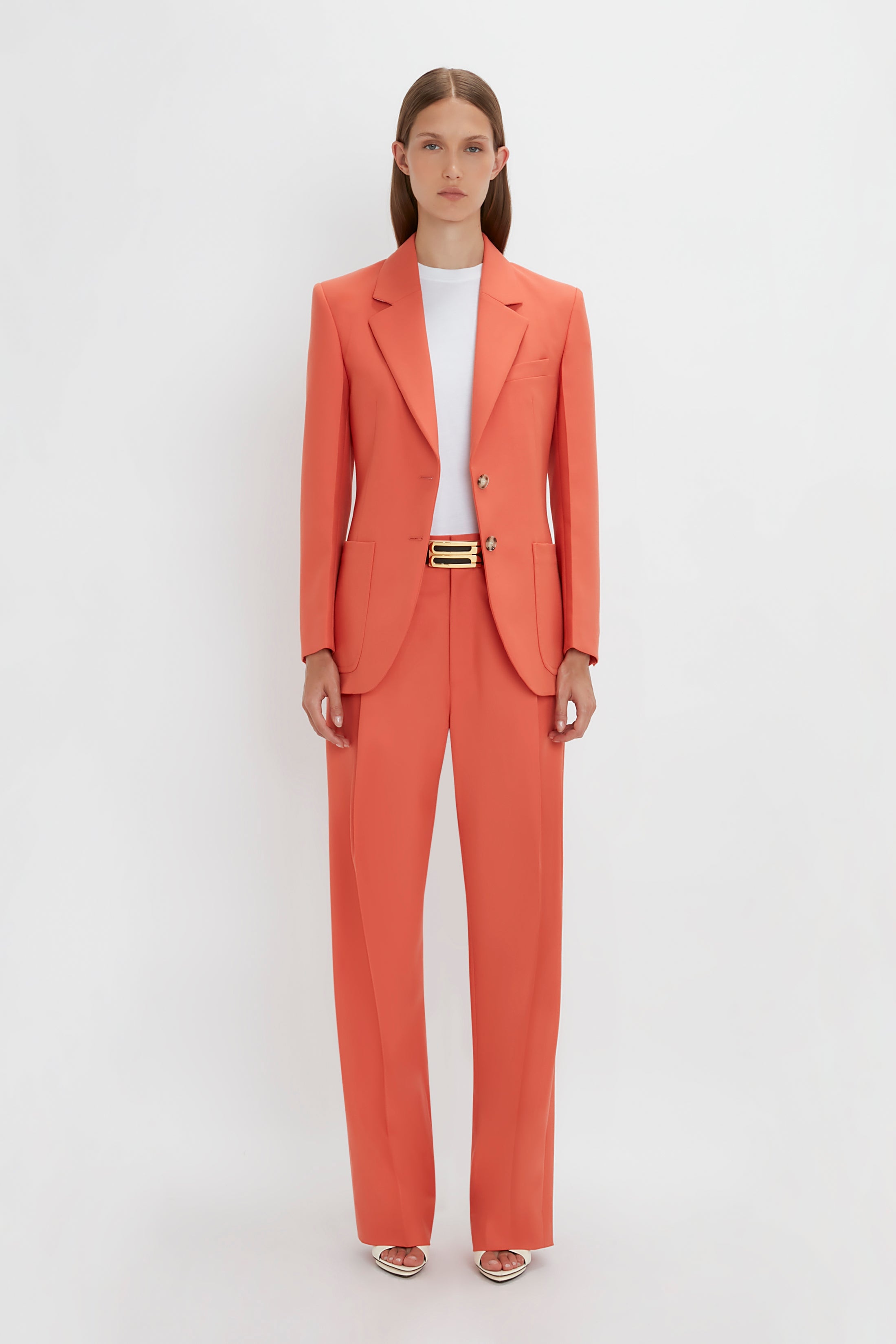 Patch Pocket Jacket In Papaya - 2