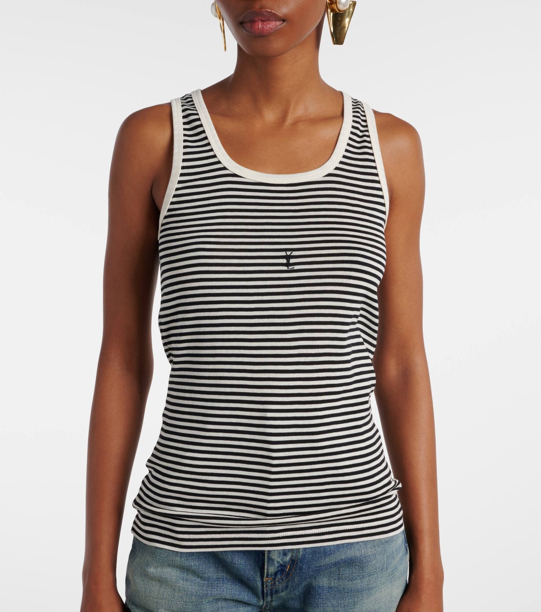 Cassandre cotton jersey tank top - 5