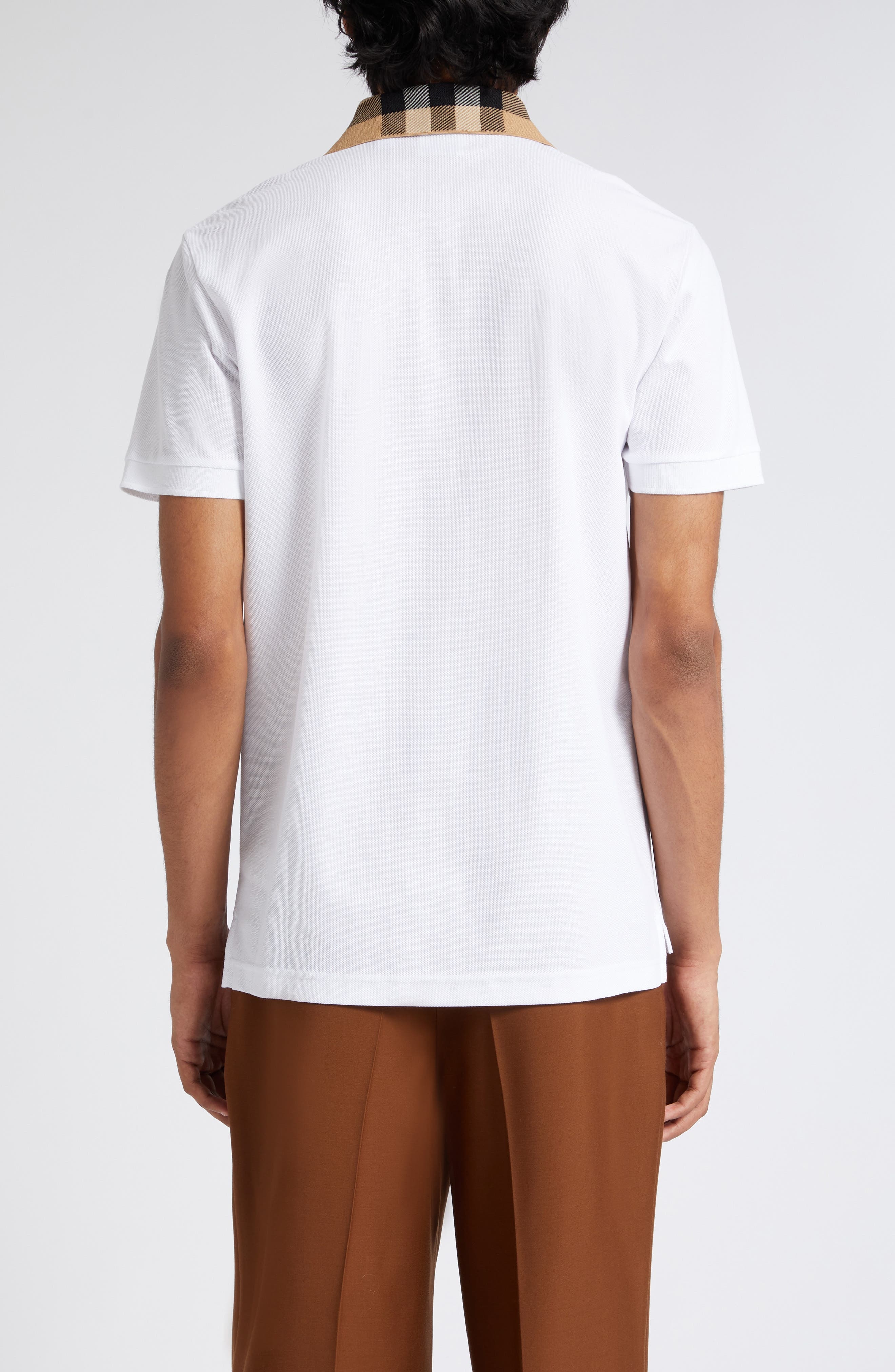 Cody Check Collar Cotton Piqué Polo - 2