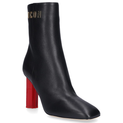 DSQUARED2 Ankle Boots CANADIANA calfskin Logo Metallic black outlook