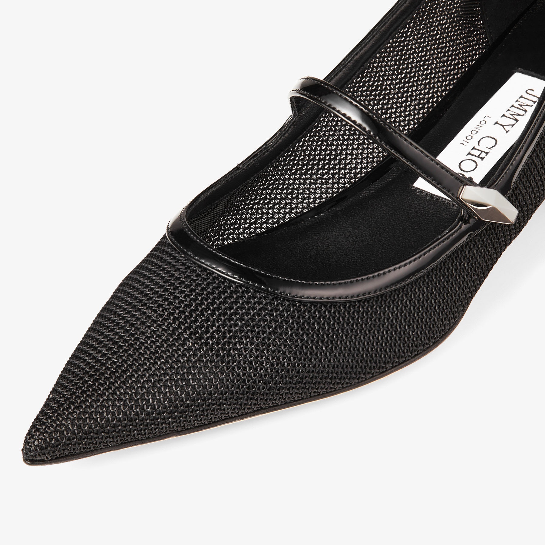 Carolyn Flat
Black Mesh & Patent Leather Flats - 4