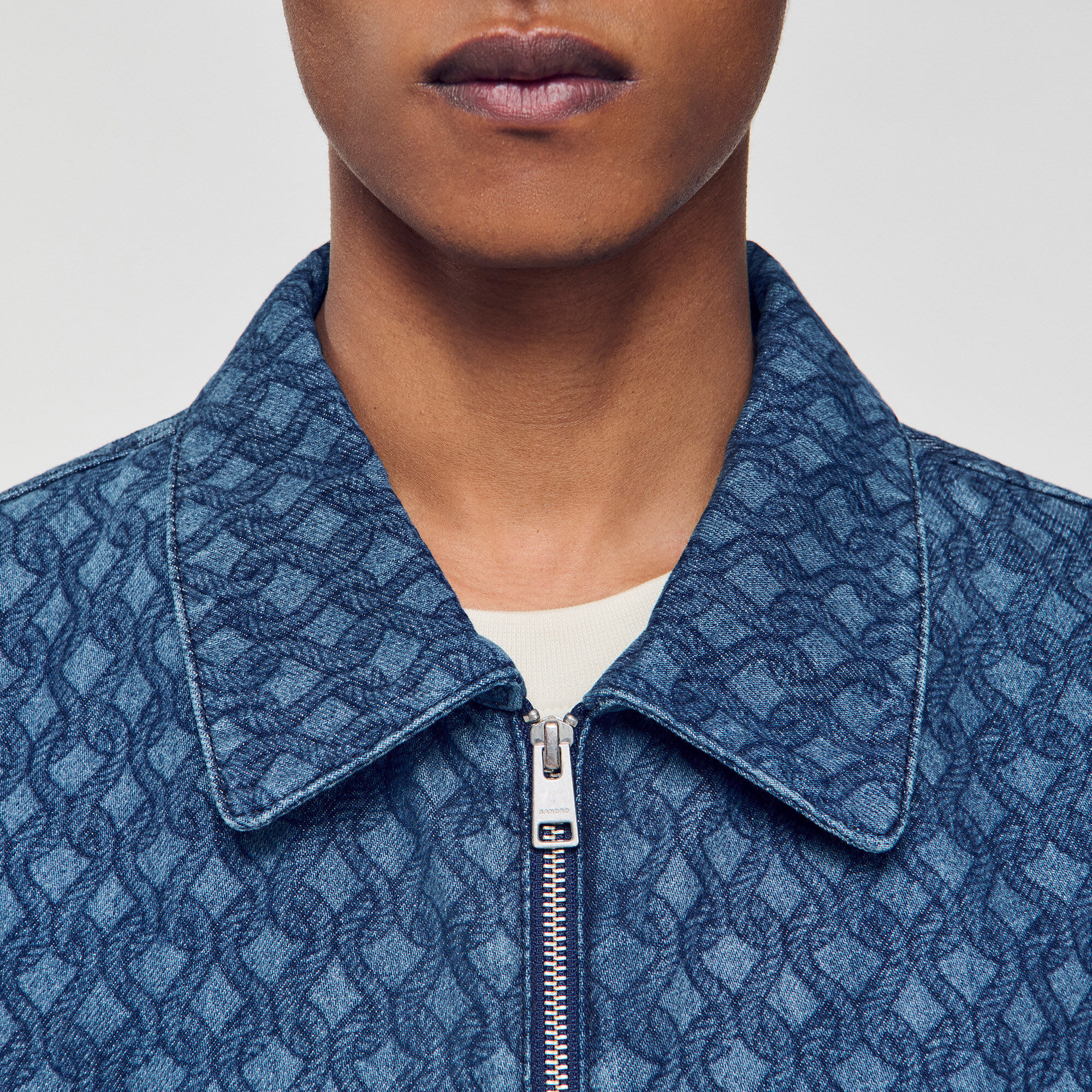 ROPE MOTIF DENIM JACKET - 3