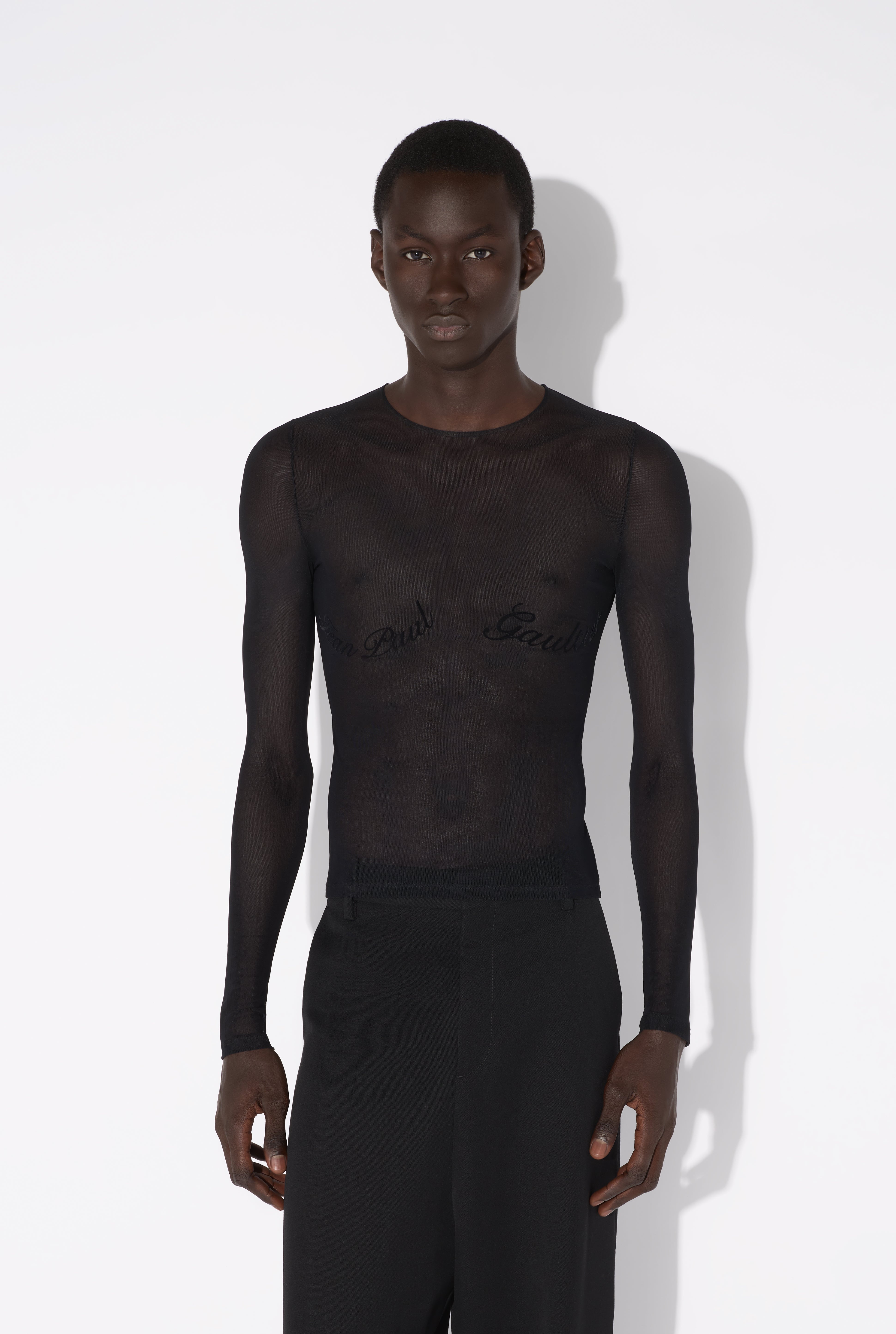 THE JEAN PAUL GAULTIER FLOCKED TOP - 6