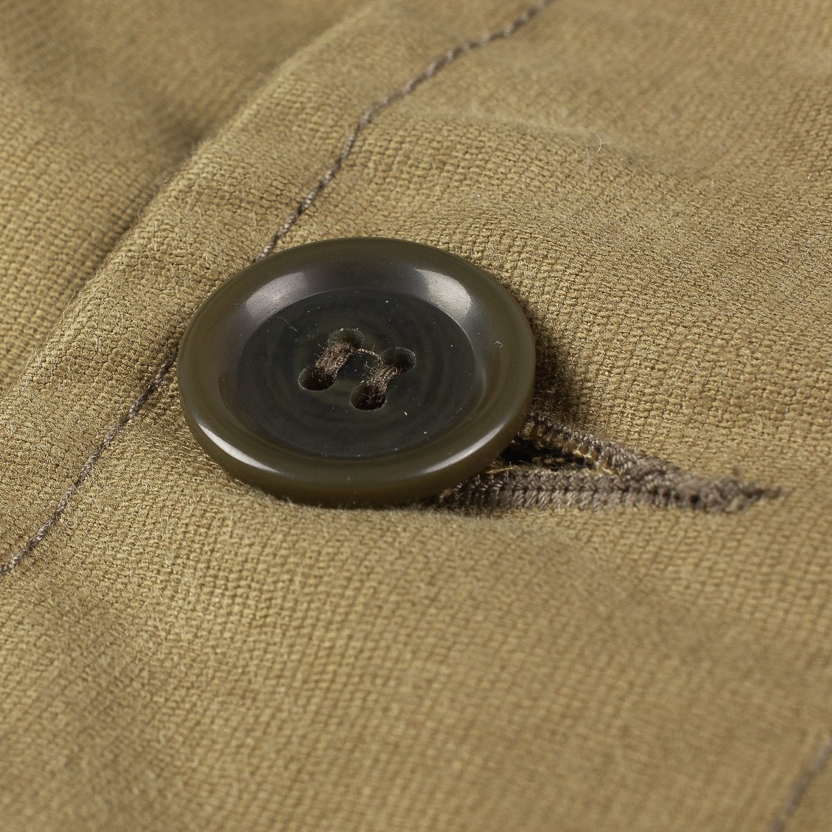 IHV-22-KHA Alpaca Lined Whipcord N1 Deck Vest - Khaki - 8