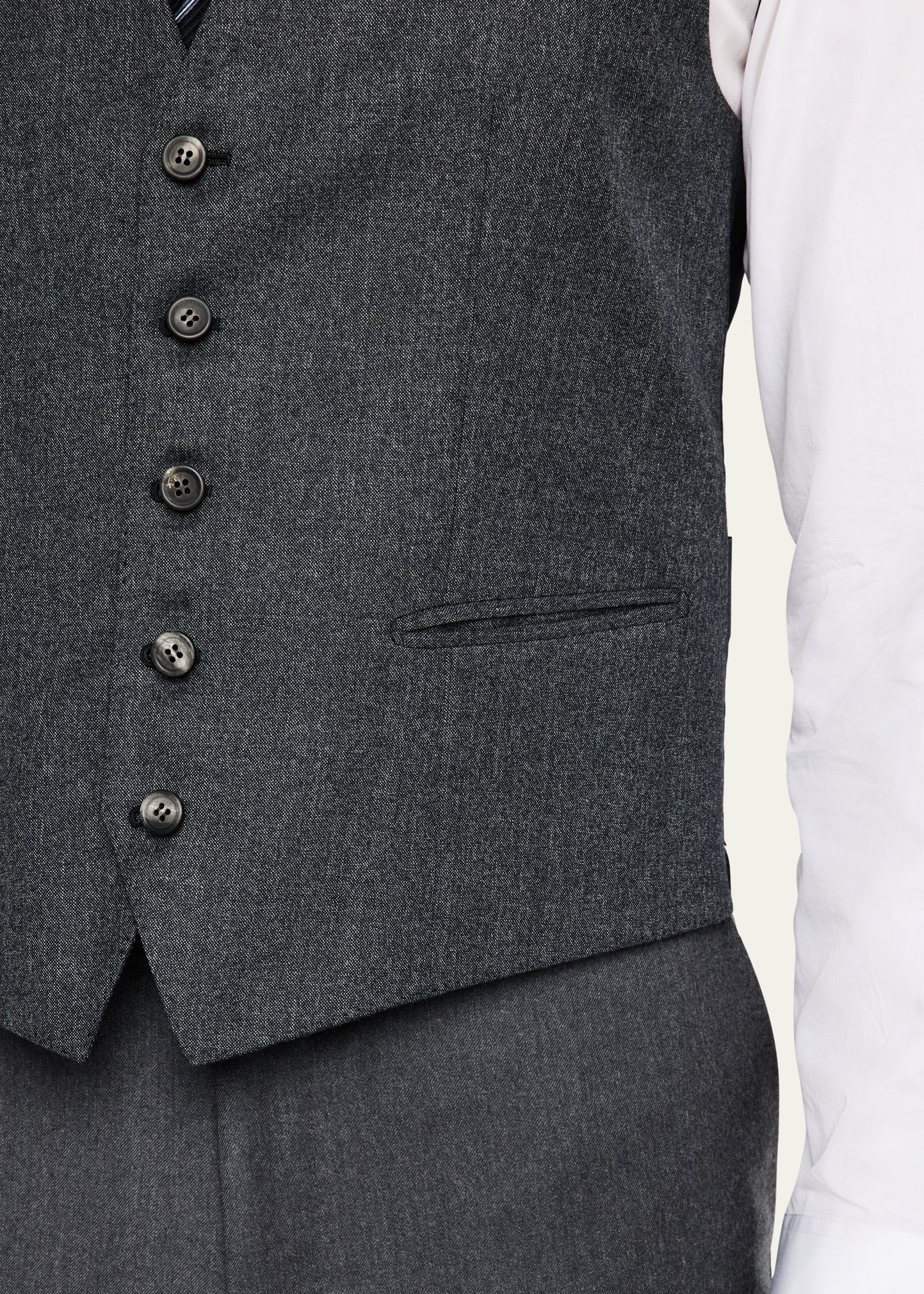 Men's Brun Suit Separate Vest - 5