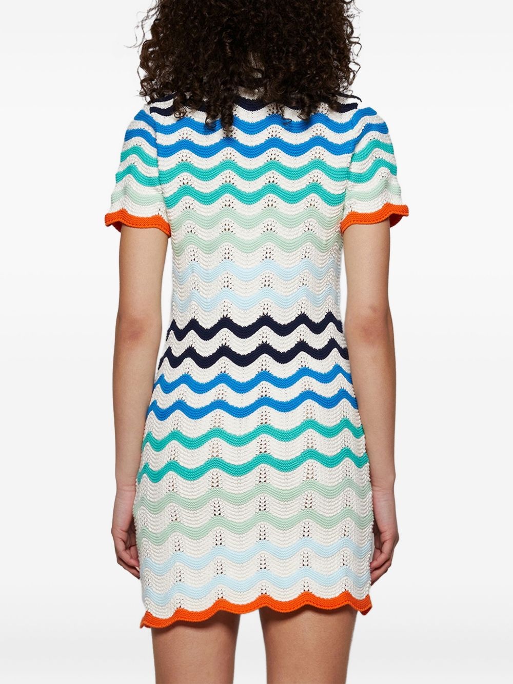 crochet-knit dress - 4