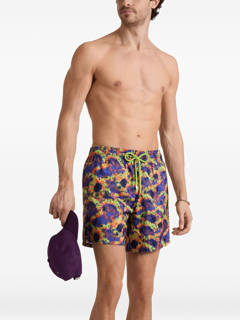 Vilebrequin sunflower-print packable swim shorts outlook
