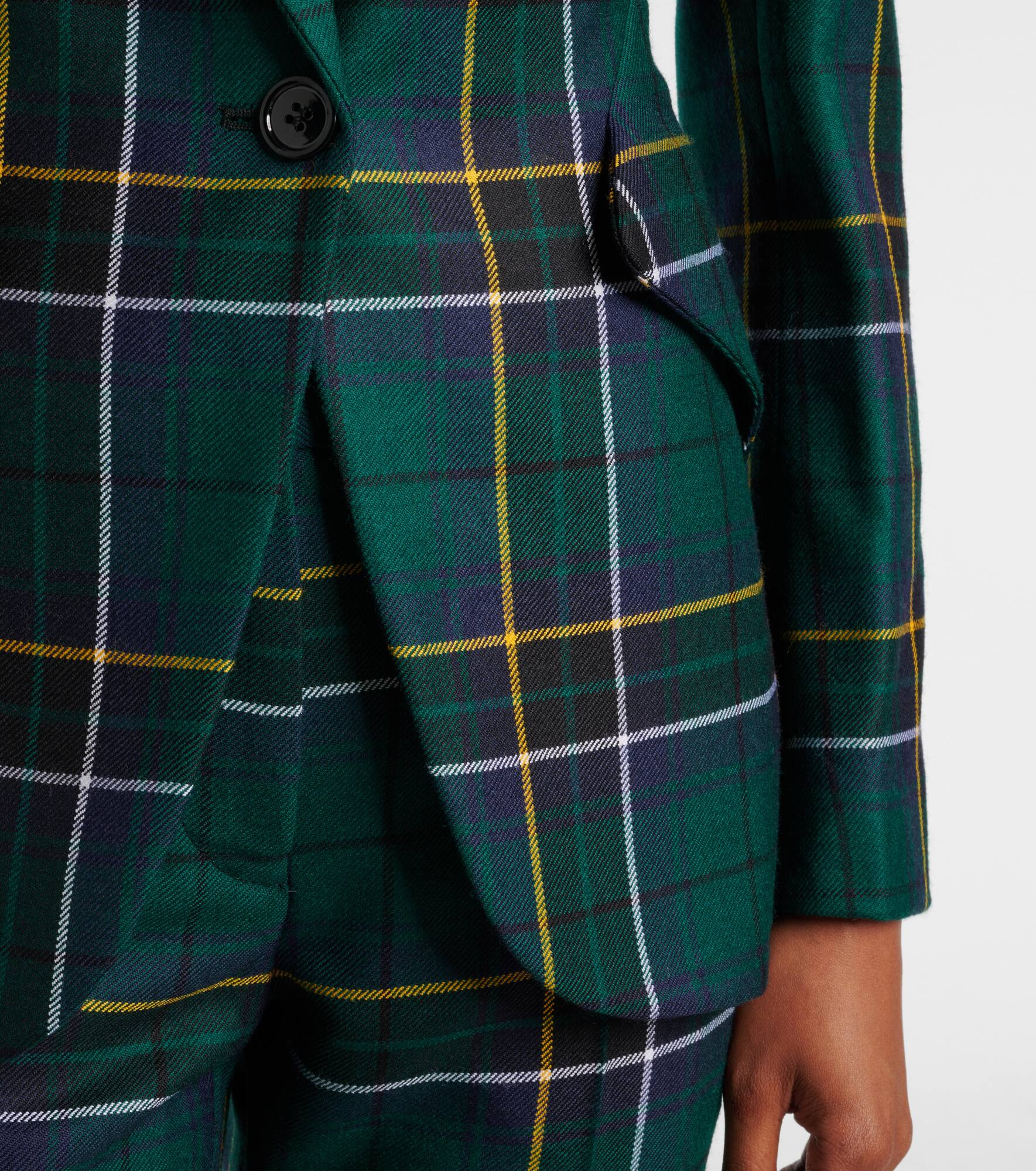 Plaid wool blazer - 5