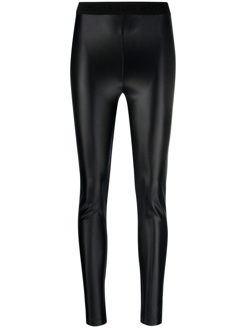 logo-waistband high-waisted leggings - 1