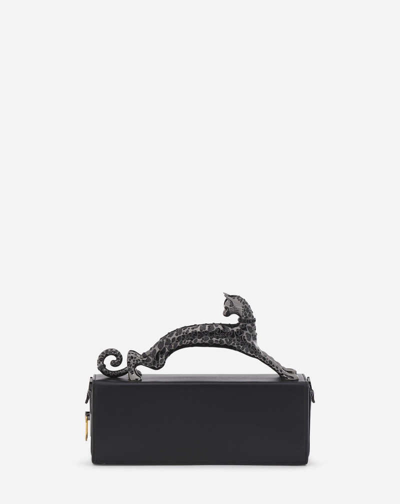 MEDIUM LEATHER PENCIL CAT BAG 4