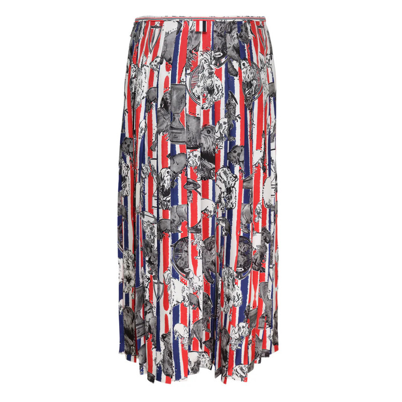 Thom Browne Calf Length Narrow Pleated Skirt outlook