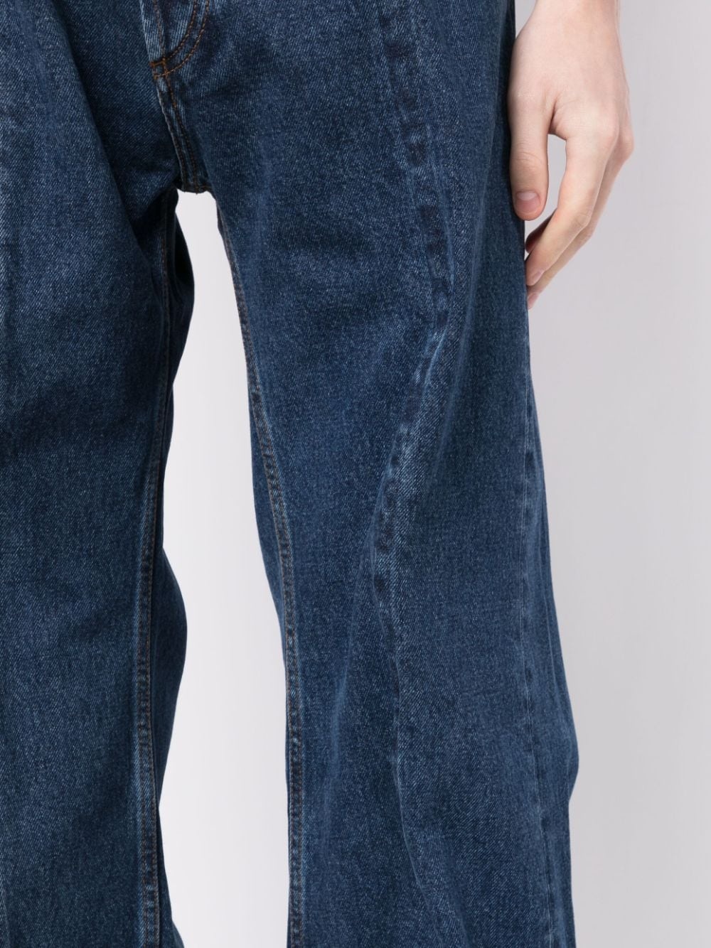 Wire wide-leg cotton jeans - 6