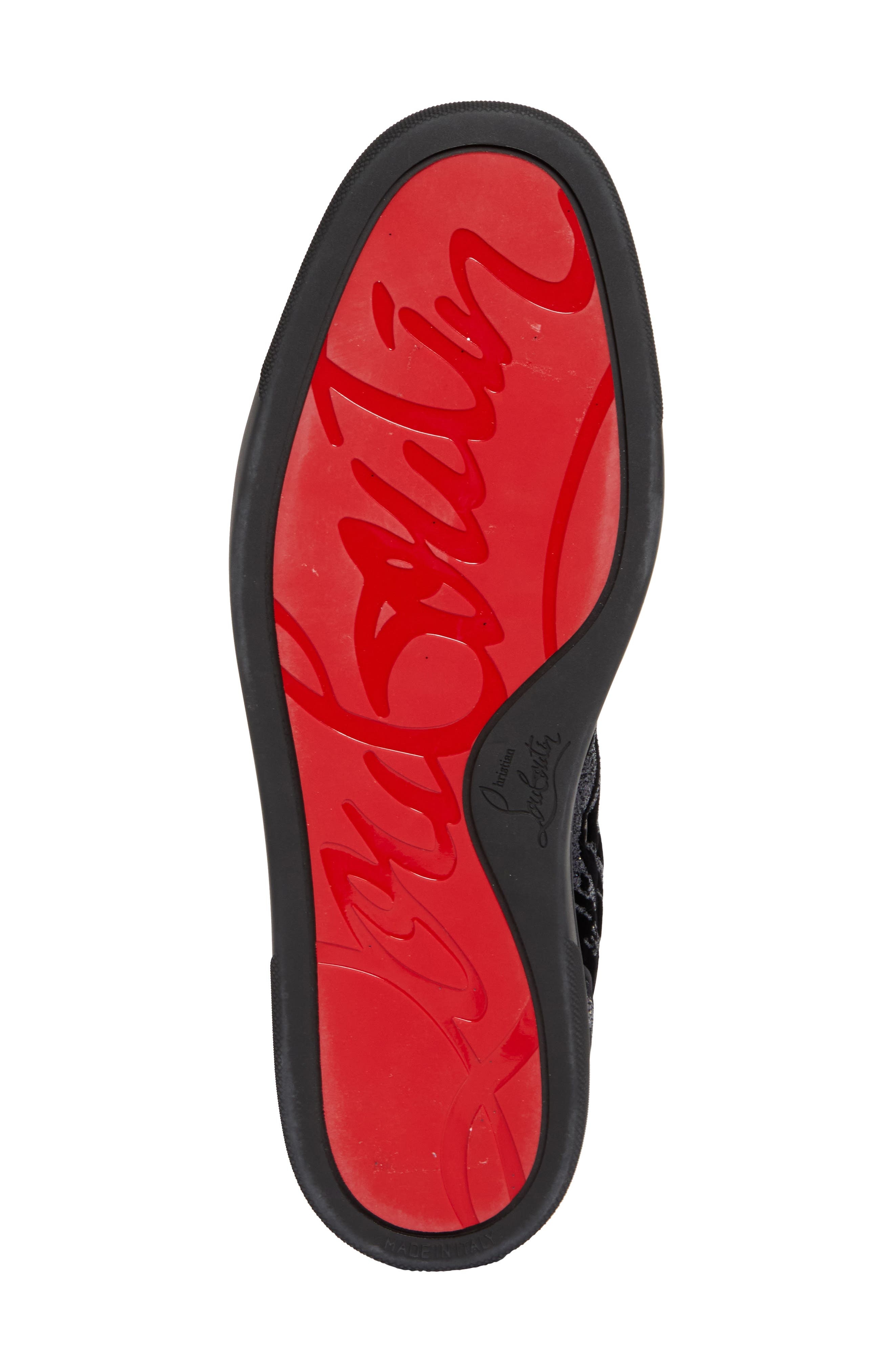 Christian Louboutin Louis Junior Spikes Orlato Sneaker in Black at Nordstrom - 6