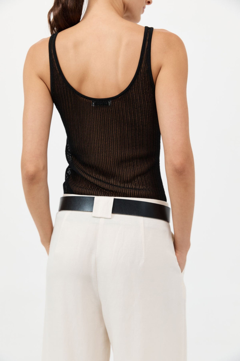 Fine Crochet Cami - Black 5