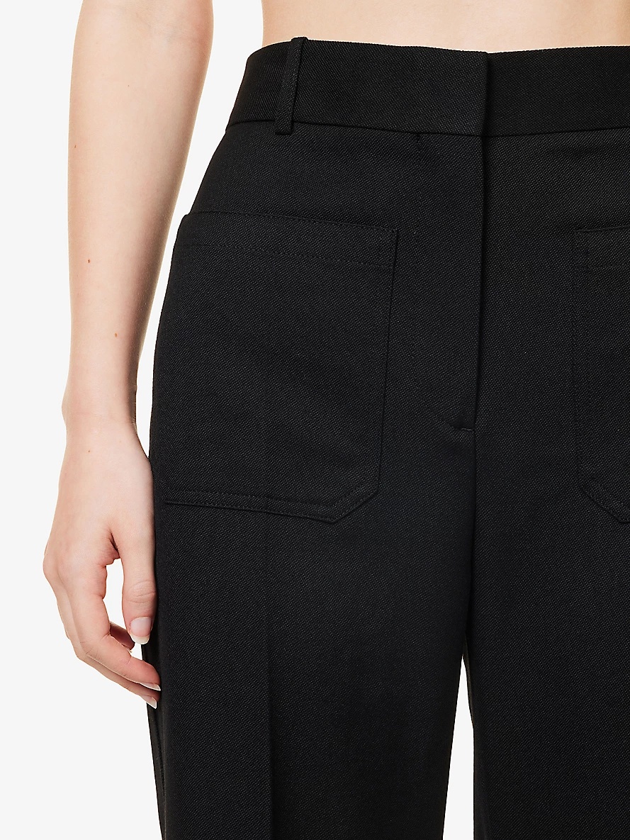Alina straight-leg high-rise woven-blend trousers - 5