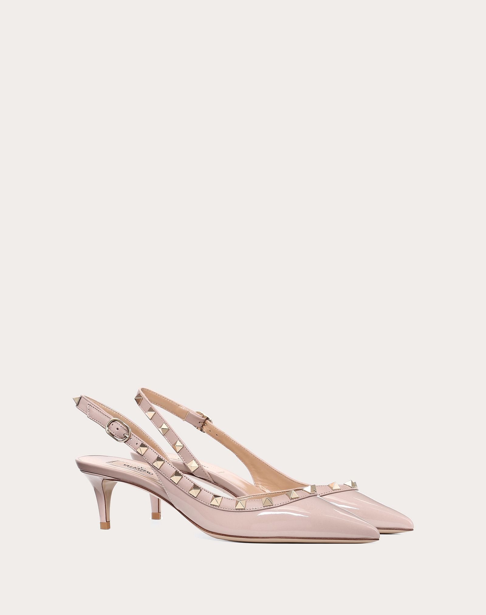 Rockstud Patent Leather Slingback Pump 50 mm - 2