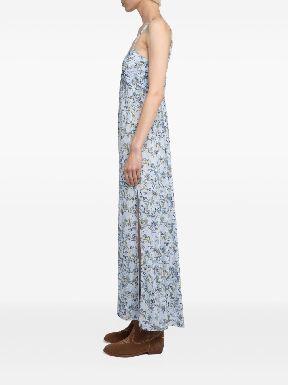 floral-pattern maxi dress - 3