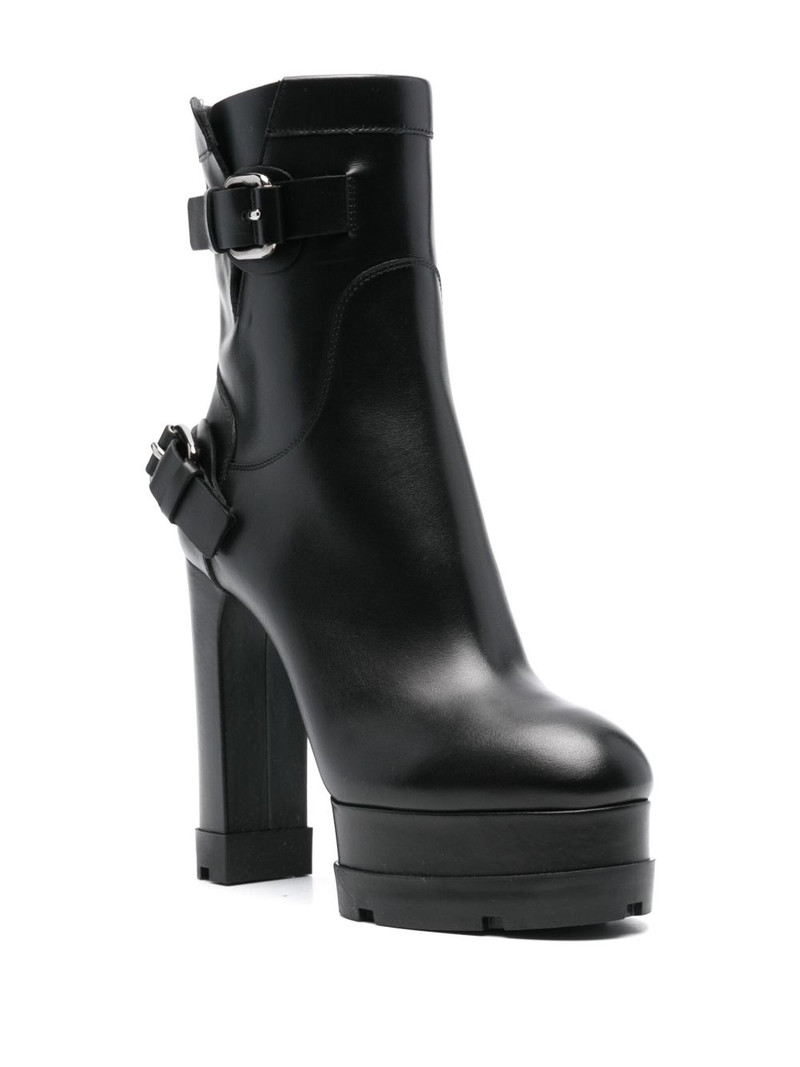 CASADEI 130mm leather ankle boots outlook