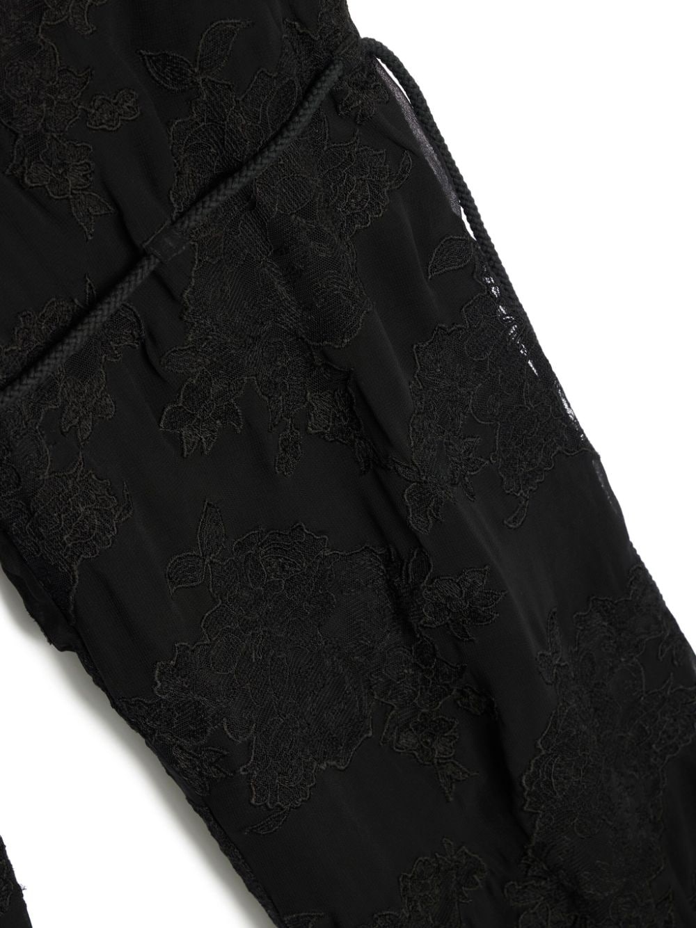 lace-appliquéd trousers - 3